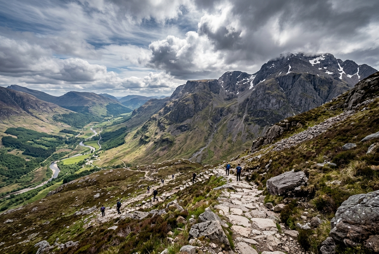 Reaching the Roof of the UK: Standing on the Summit of Ben Nevis via the Mountain Track