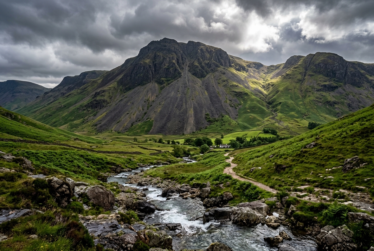 Conquering England's Highest Peak: Scafell Pike from Wasdale Head